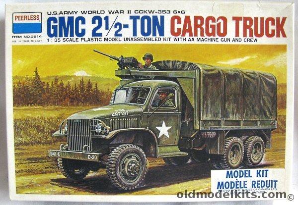 Peerless 1/35 GMC CCKW-353 6x6 - 2 1/2 Ton Cargo Truck, 3514 plastic model kit